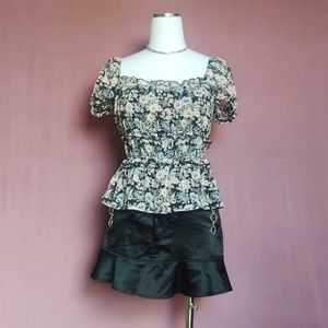 Wildflower Peplum Blouse